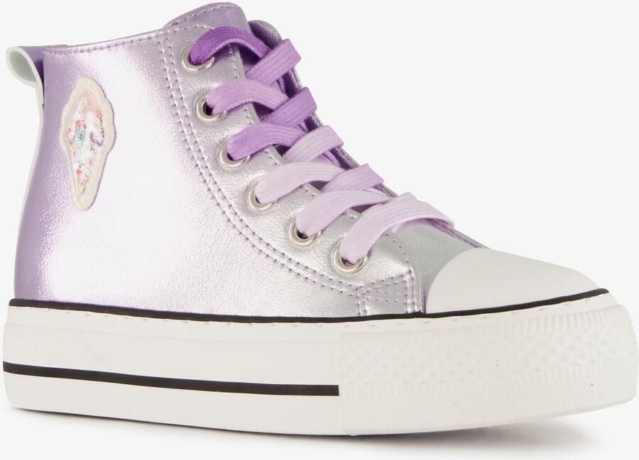BLUE BOX hoge meisjes sneakers metallic paars