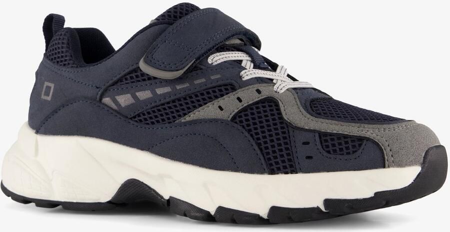 BLUE BOX jongens dad sneakers donkerblauw grijs Uitneembare zool