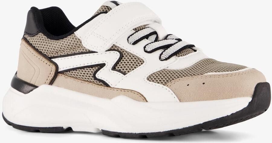 BLUE BOX jongens sneakers beige wit Uitneembare zool