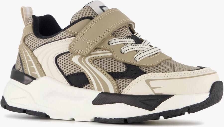 BLUE BOX jongens sneakers beige zwart