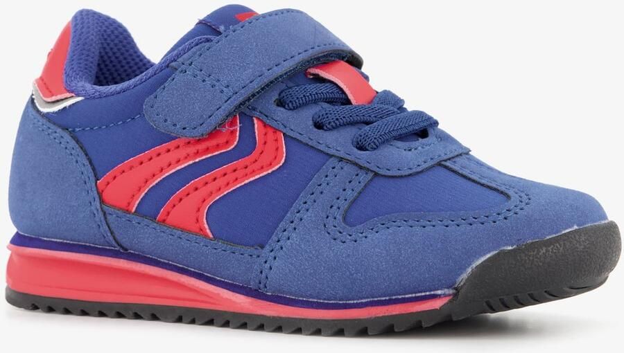 BLUE BOX jongens sneakers blauw rood