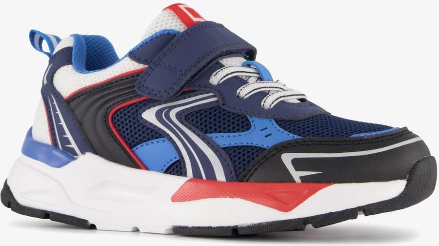 Blue Box jongens sneakers blauw rood