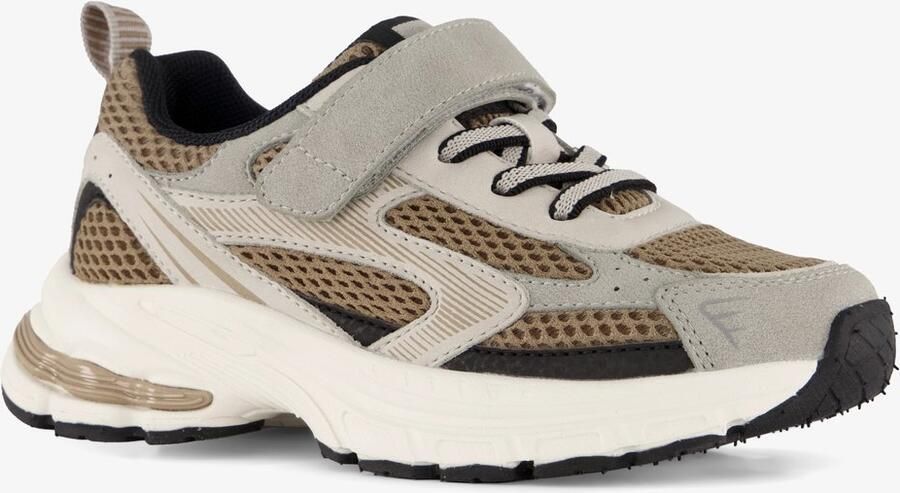 BLUE BOX jongens sneakers bruin grijs Uitneembare zool
