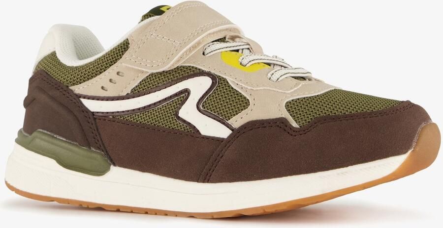 BLUE BOX jongens sneakers bruin groen