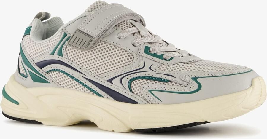 BLUE BOX jongens sneakers grijs groen Uitneembare zool