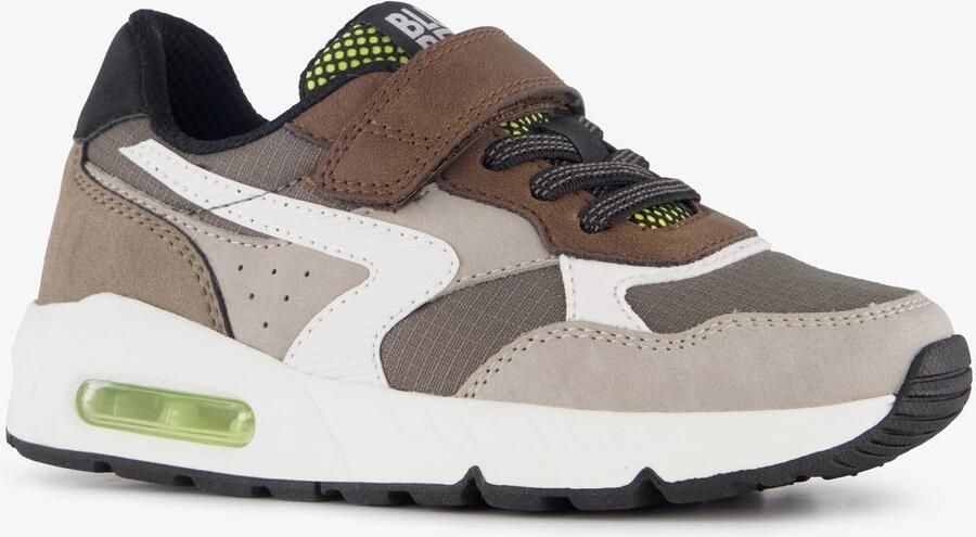 BLUE BOX jongens sneakers met airzool bruin Uitneembare zool