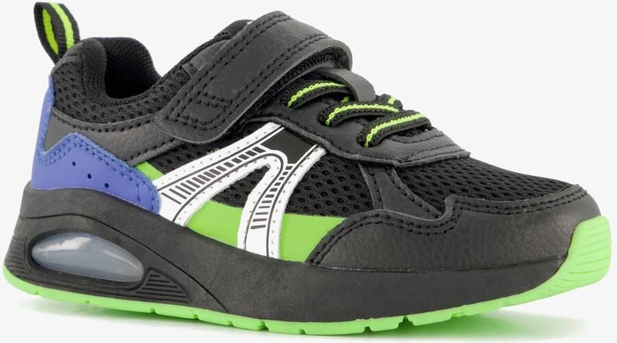 BLUE BOX jongens sneakers met airzool zwart groen