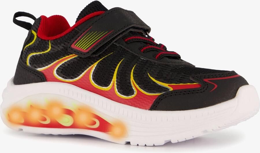 BLUE BOX jongens sneakers met lichtjes zwart Uitneembare zool