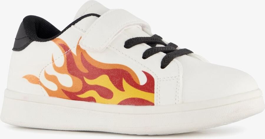 BLUE BOX jongens sneakers met vlam wit