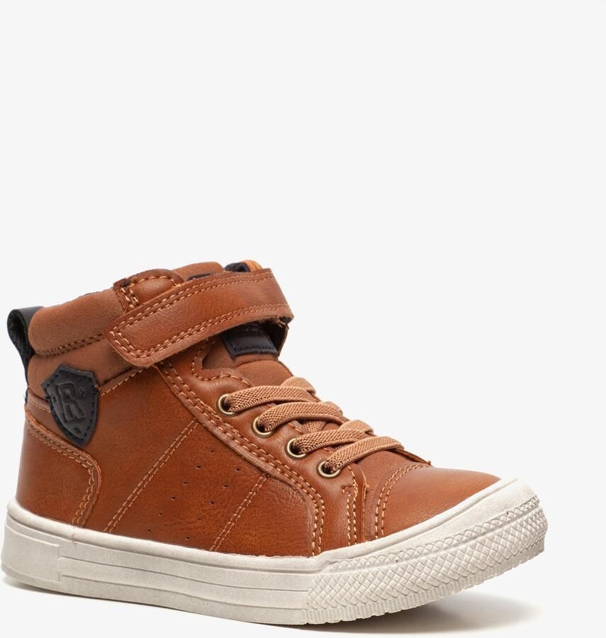 BLUE BOX jongens veterboots cognac bruin Uitneembare zool
