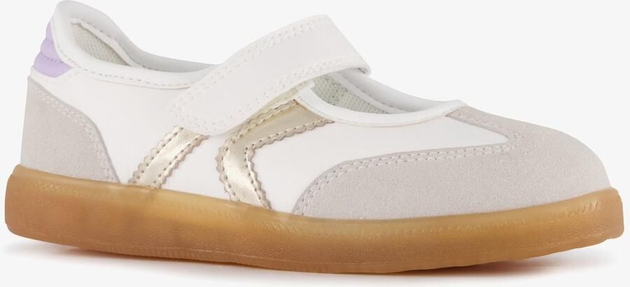 BLUE BOX meisjes ballerina sneakers beige wit Uitneembare zool