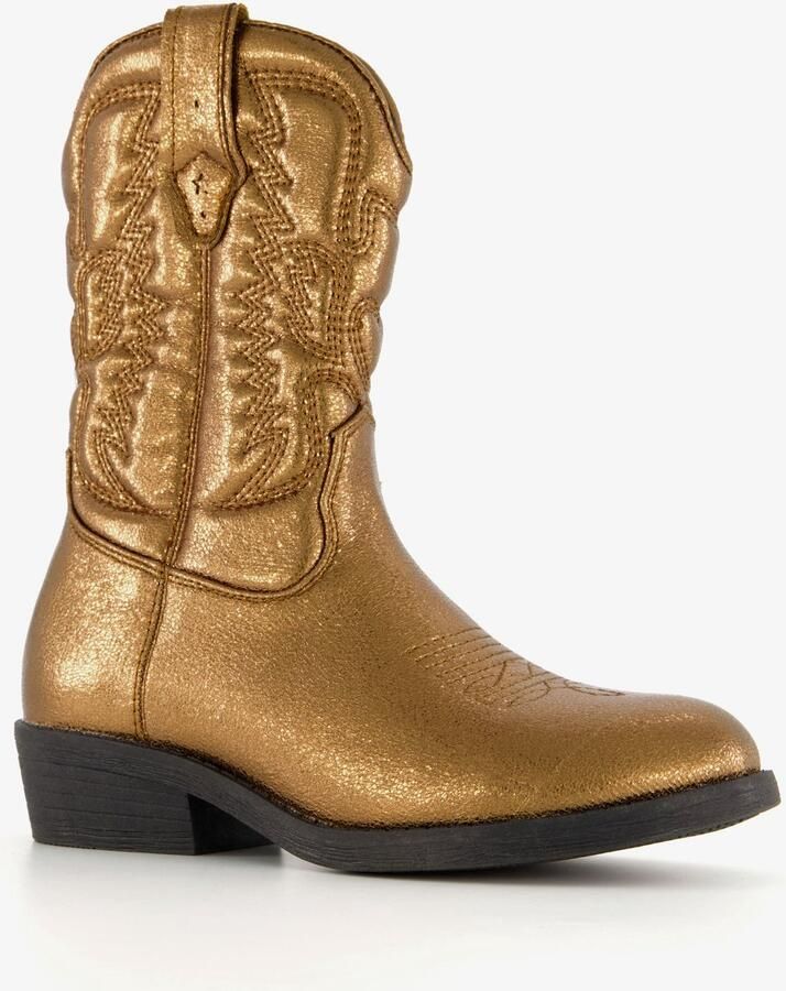 BLUE BOX meisjes cowboylaarsjes met glitter goud