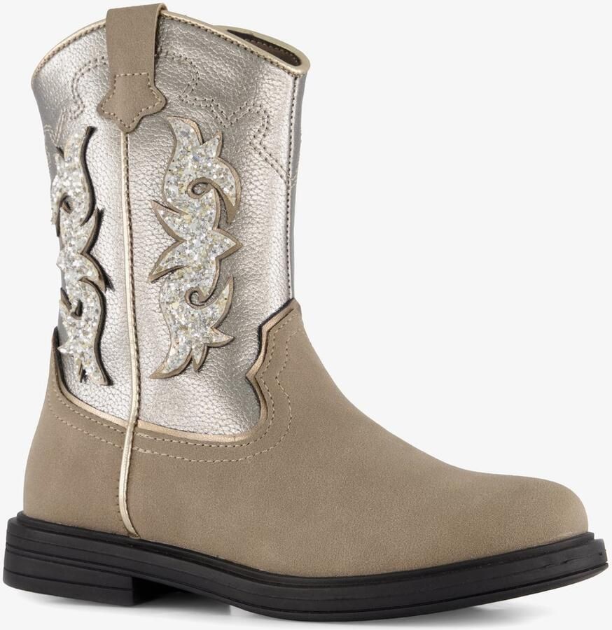 BLUE BOX meisjes cowboylaarzen beige zilver Uitneembare zool