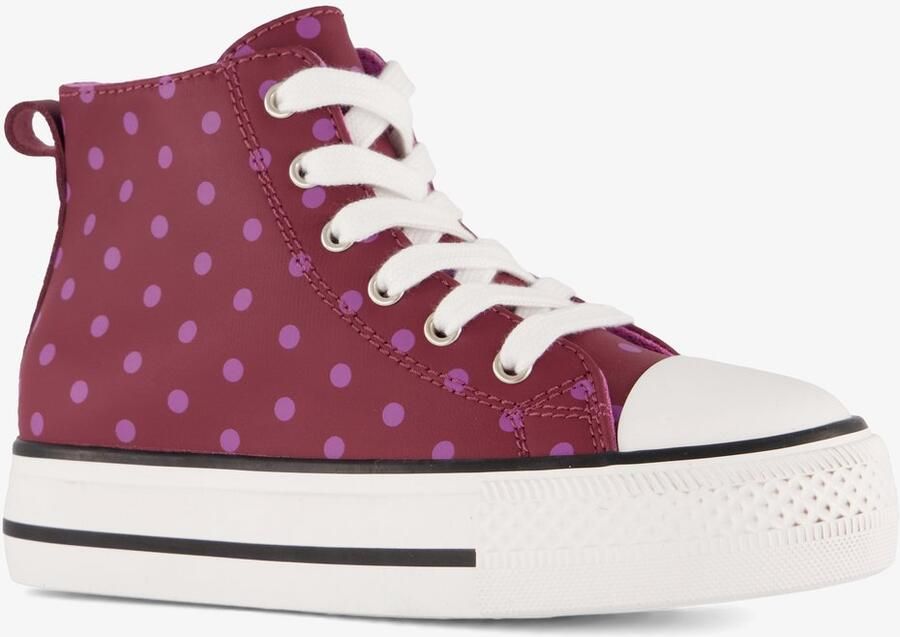 BLUE BOX meisjes hoge sneakers met polkadots roze