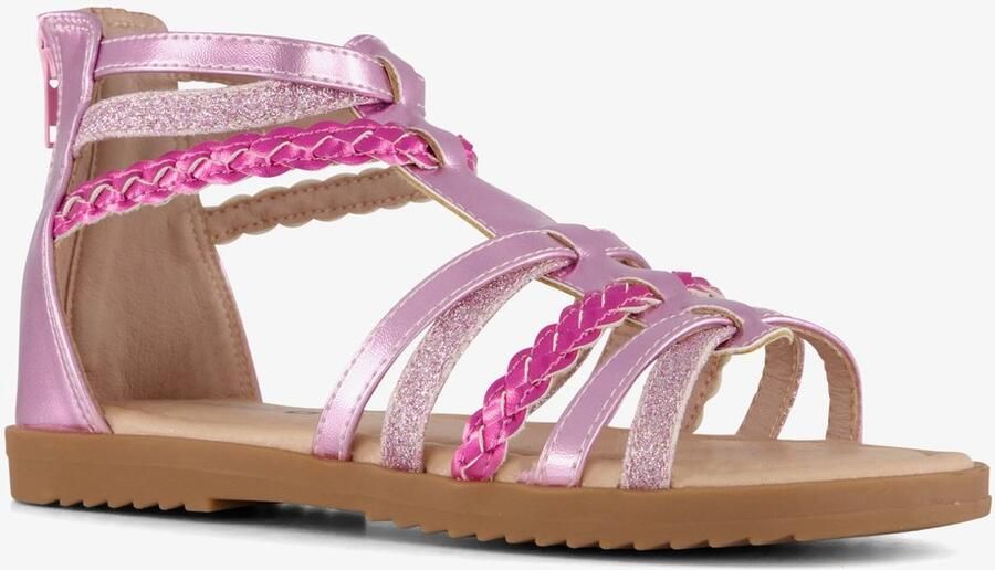 BLUE BOX meisjes sandalen met glitters roze