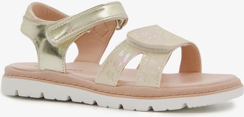 BLUE BOX meisjes sandalen met luipaardprint goud