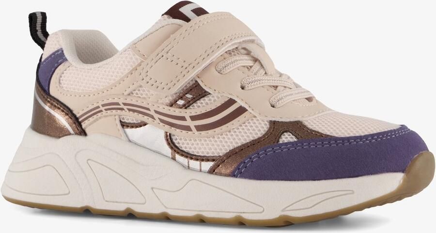BLUE BOX meisjes sneakers beige paars