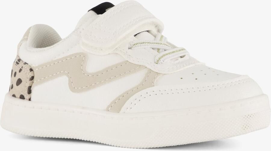 BLUE BOX meisjes sneakers met dierenprint wit