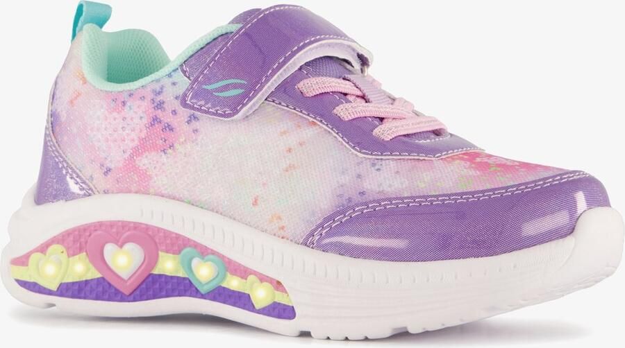 BLUE BOX meisjes sneakers met lichtjes paars Uitneembare zool