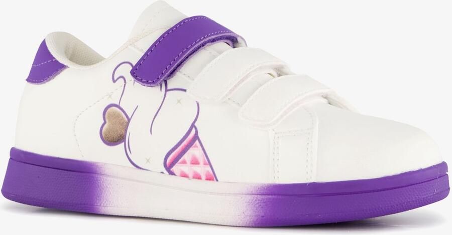 BLUE BOX meisjes sneakers met softijs paars wit