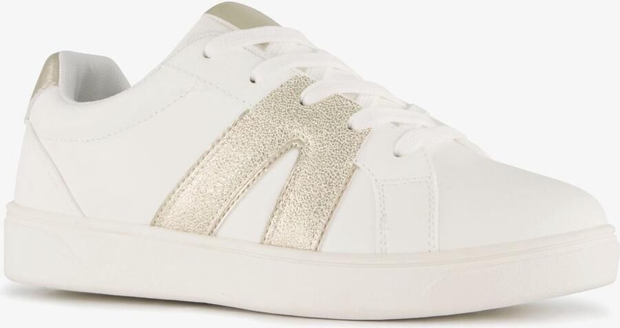 BLUE BOX meisjes sneakers wit goud