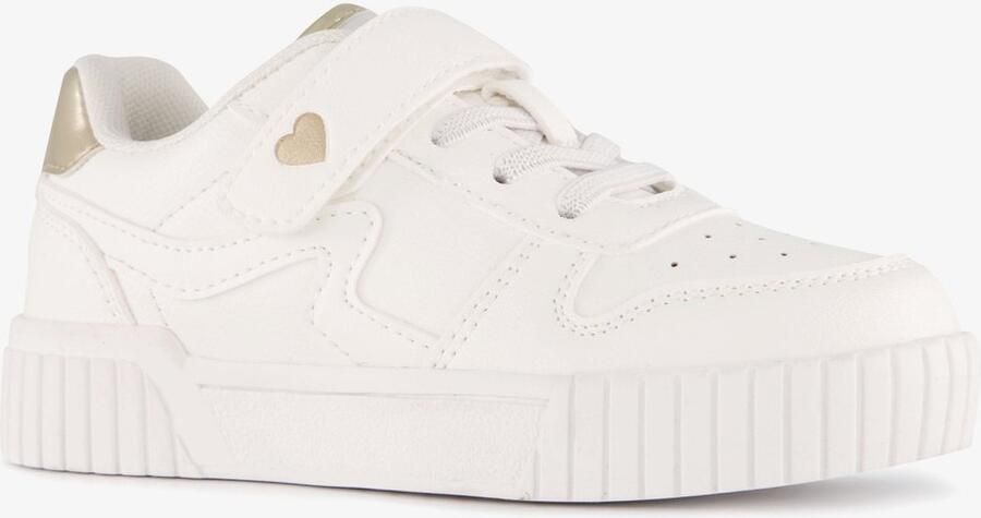 BLUE BOX meisjes sneakers wit metallic goud