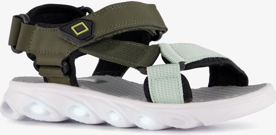 BLUE BOX sandalen jongens groen met lampjes