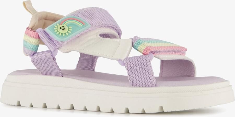 BLUE BOX sandalen meisjes met regenboog Paars