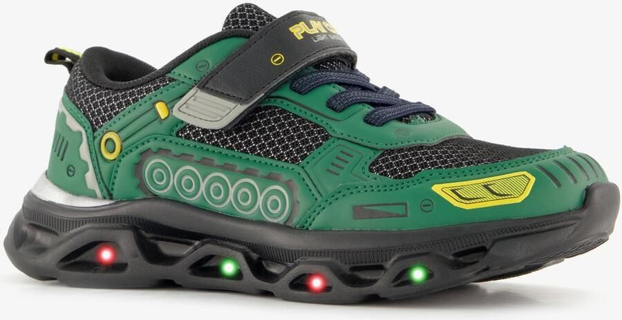 BLUE BOX sneakers met lichtjes groen zwart Uitneembare zool