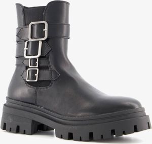 BLUE BOX dames biker boots Zwart