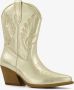 BLUE BOX dames cowboy western laarzen goudkleurig - Thumbnail 4