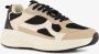 BLUE BOX dames dad sneakers beige zwart Uitneembare zool - Thumbnail 2