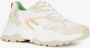 BLUE BOX dames dad sneakers met pastelkleuren Beige Uitneembare zool - Thumbnail 3