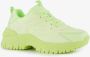 BLUE BOX dames dad sneakers neon groen - Thumbnail 4