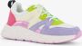 BLUE BOX dames dad sneakers wit neon accenten Uitneembare zool - Thumbnail 1