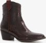 BLUE BOX dames enkellaarsjes met crocoprint bruin - Thumbnail 3