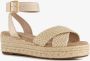 BLUE BOX dames espadrilles met sleehak goud - Thumbnail 1
