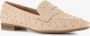 BLUE BOX dames loafers met studs beige - Thumbnail 2