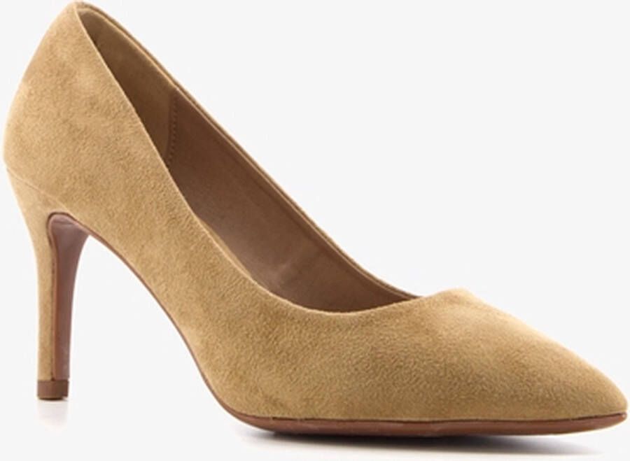 BLUE BOX dames pumps beige taupe met puntneus Bruin