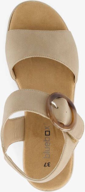 BLUE BOX dames sandalen beige bruin