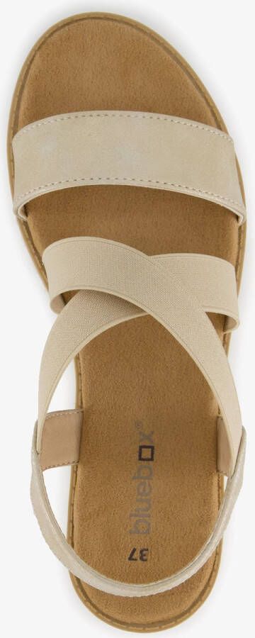 Blue Box dames sandalen beige goud