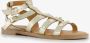 Blue Box dames sandalen goud met studs - Thumbnail 4