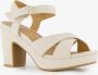 Blue Box dames sandalen met hak beige - Thumbnail 3