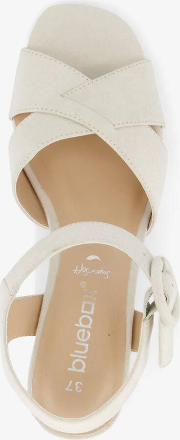 Blue Box dames sandalen met hak beige