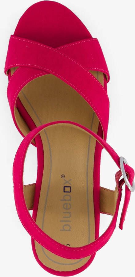 BLUE BOX dames sandalen met hak fuchsia roze