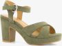 BLUE BOX dames sandalen met hak groen - Thumbnail 3