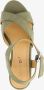 BLUE BOX dames sandalen met hak groen - Thumbnail 1