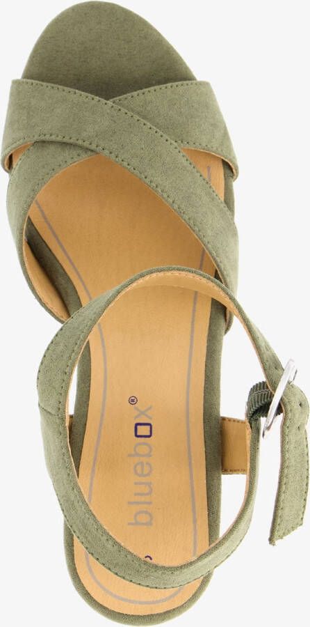 BLUE BOX dames sandalen met hak groen