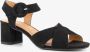 Blue Box dames sandalen met hak zwart - Thumbnail 3