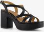 BLUE BOX dames sandalen met hak zwart - Thumbnail 1